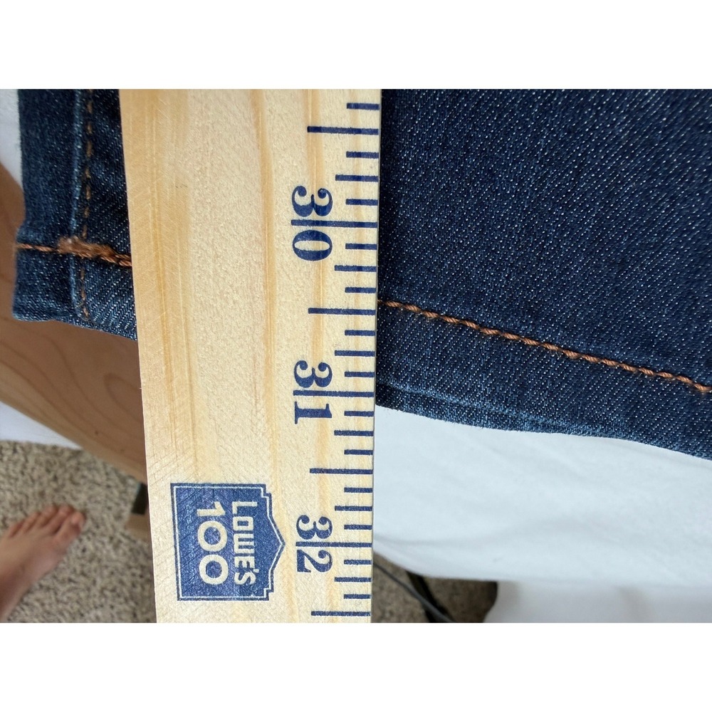 34 Heritage Jeans‎ Mens 40x31 Courage Mid-Rise Straight Stretch Denim Blue - Picture 7 of 9